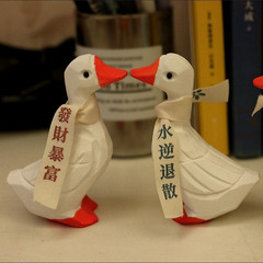 Peaceful and Joyful Duck, Cheerful Goose Ornament, Creative Birthday and New Year Gift, Cute Home Decor, Photo Prop