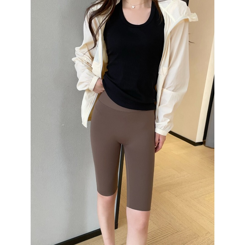 One-Piece Widened High-Waisted Naked-Feel Yoga Shorts with Strong Tummy Control Cycling Shorts for Women 2026 New Summer Model H051502 One-Piece Widened High-Waisted Naked-Feel Yoga Shorts with Strong Tummy Control Cycling Shorts for Women 2026 New Summer Model H051502