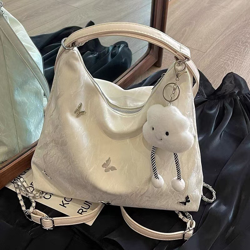 Large capacity autumn and winter for women 2024 new fashionable commuting backpack, multi-purpose single shoulder bucket_voghion.com