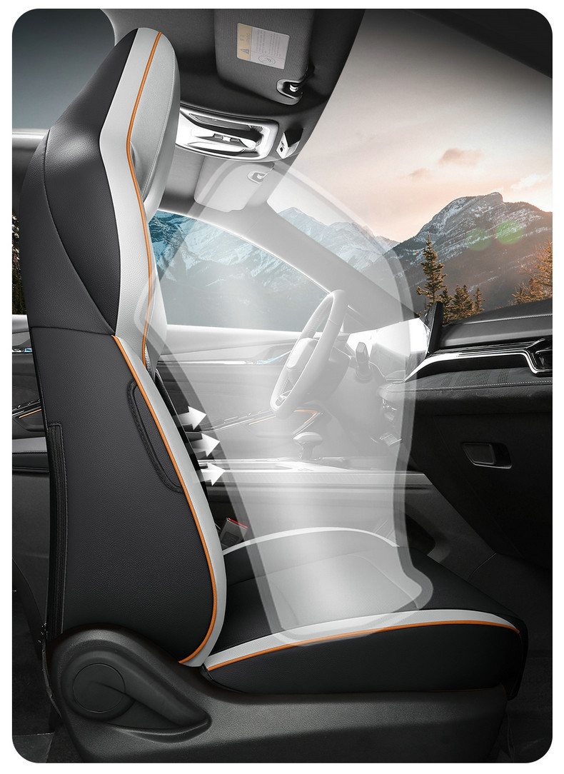 Second-Generation Changan X5Plus Seat Cover with Perforated Leather and Wear-Resistant Cushion, 2026 Model Changan X5Plus Dedicated Full-Cover Seat Cover