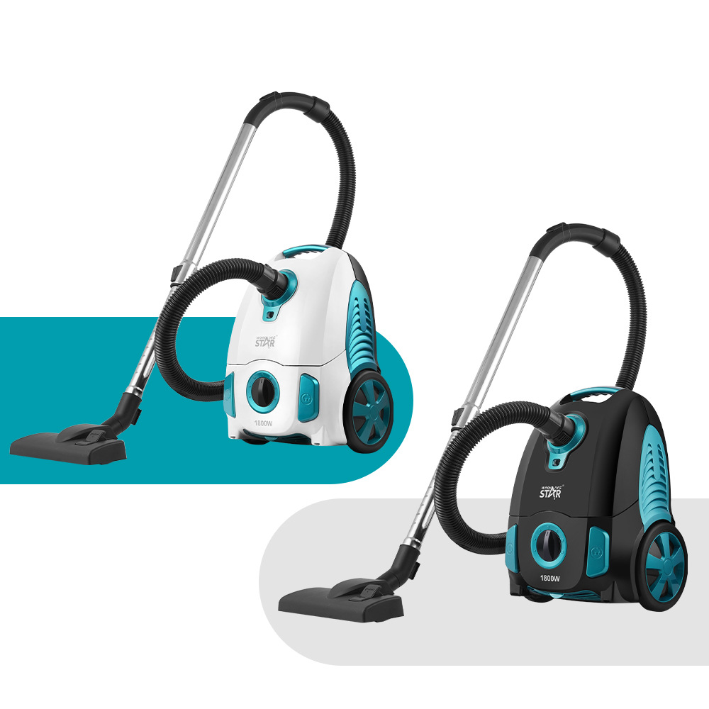 Estrella ganadora transfronteriza 1800W de alta potencia hogar de mano pedal conveniente horizontal multifuncional Aspiradora