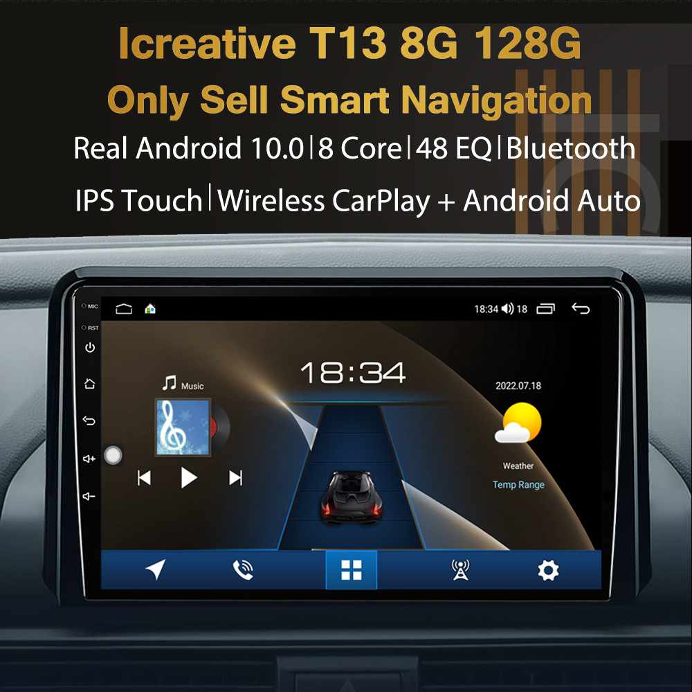 Suitable for Toyota Corolla 06-13 Gps Android Navigation System with Bluetooth and Reversing Camera Intelligent Car Machine