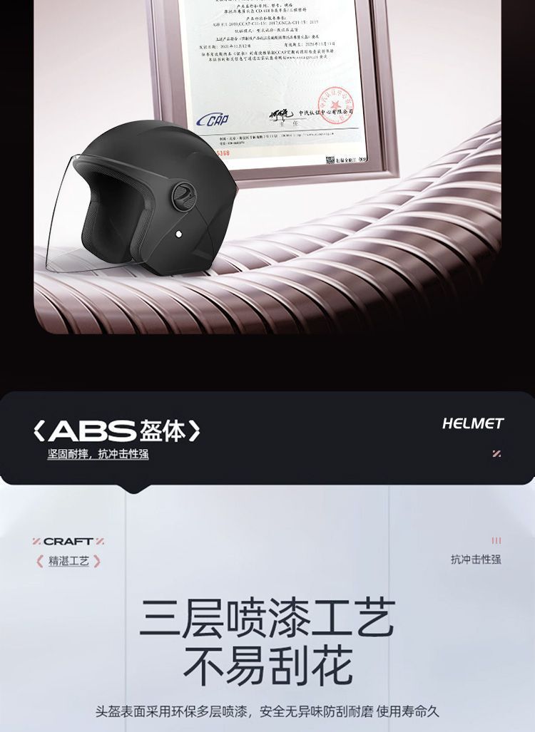 New National Standard 3C Electric Vehicle Summer Helmet