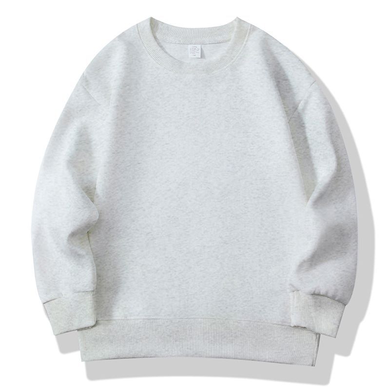 Suéter de color sólido para niños otoño y invierno ropa infantil de manga larga camisa en blanco fábrica de ropa de jardín de infantes logotipo de impresión spot