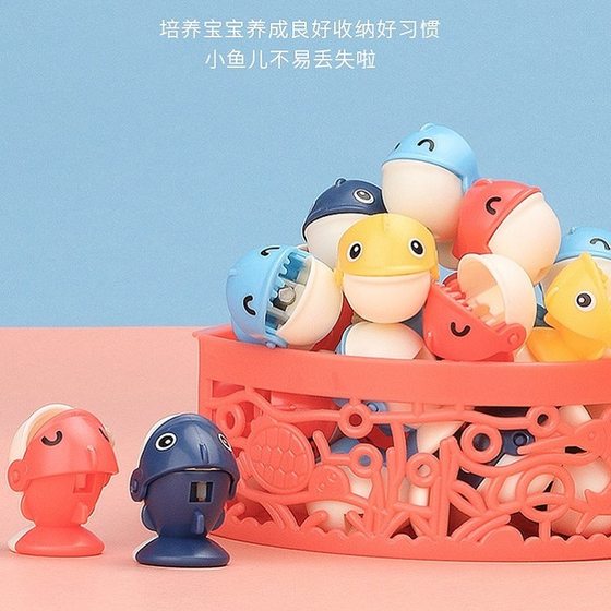 Pregnancy October Electric Rotating Magnetic Fishing Toy suit Children Music Rotating Oversized Fishing Plate Gift