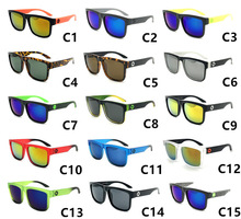 速賣通SPY彩膜太陽鏡戶外炫彩太陽眼鏡多彩反光大框墨鏡81016