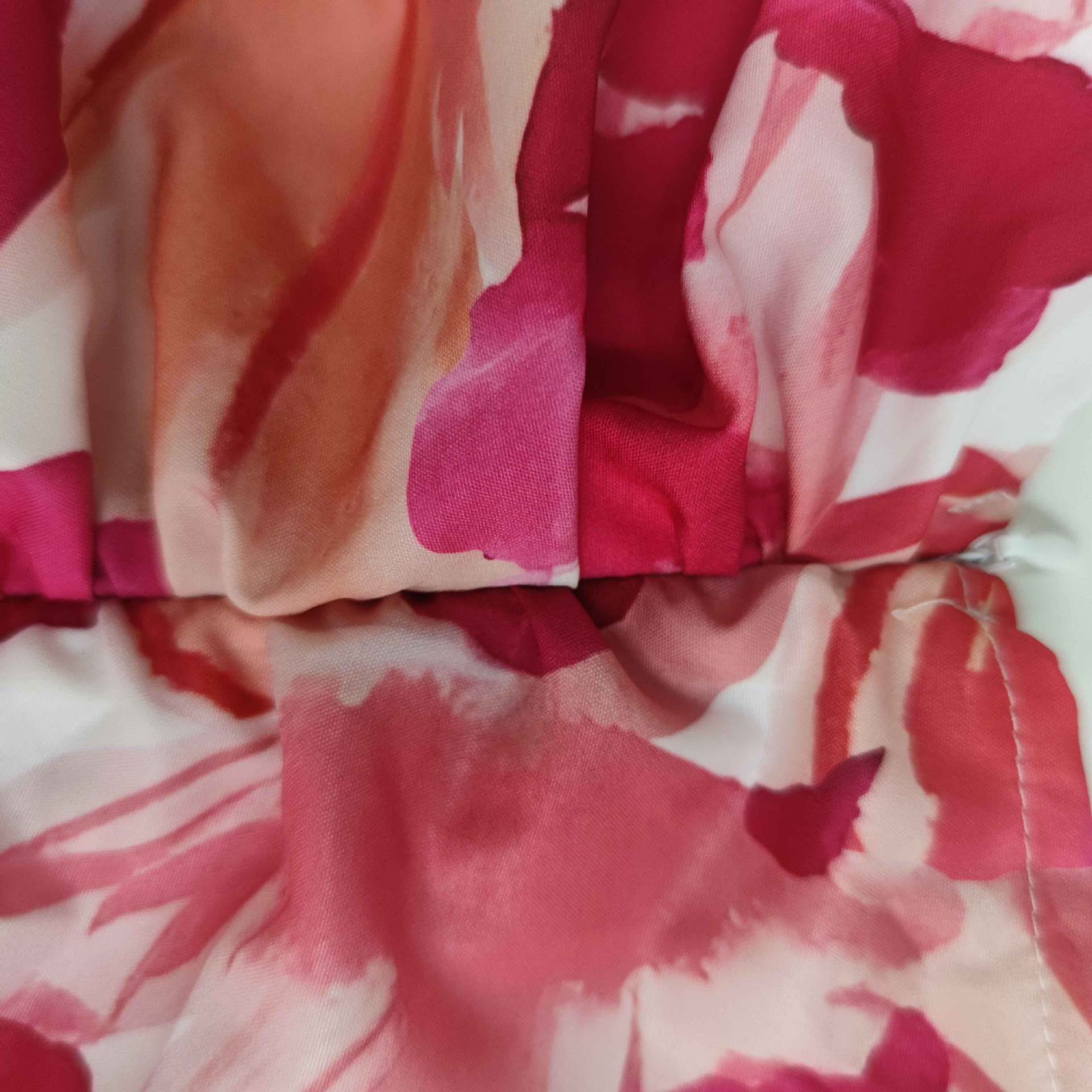 Printing, Ruffles Design Vacation Style Wholesale Women's Vacation Printing Ruffles Printing Holiday Beach Oblique Collar Sleeveless Sheath Dress