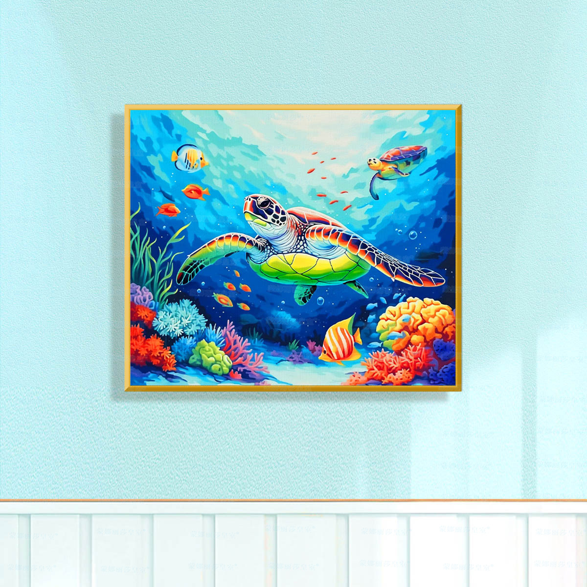 Mona Lisa real bordado de cruz tortuga de color hermoso sueño mar sala de estar decoración de puerta de entrada bordado de hilo a mano