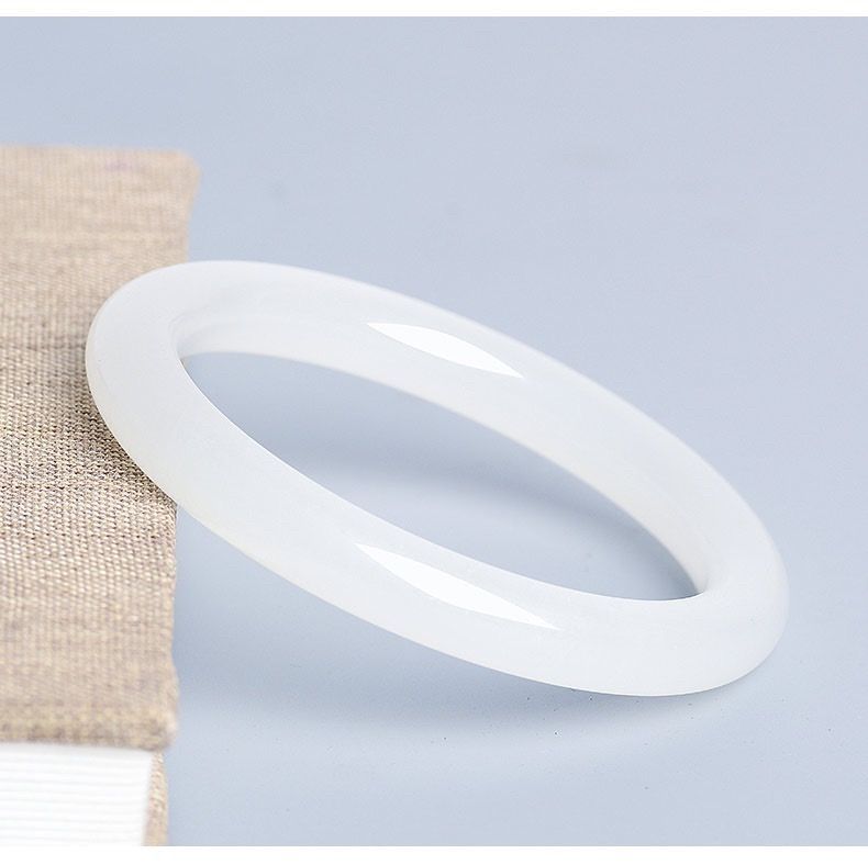 Vòng tay ngọc bích Hetian Tân Cương tự nhiên dạng Dingdong dải tròn mỏng — Ngọc Hetian tự nhiên [mẫu thông thường] hộp quà cao cấp có giấy chứng nhận, Ngọc Hetian tự nhiên [Vòng tay Dingdong] Hộp quà cao cấp có giấy chứng nhận, Ngọc Hetian tự nhiên [mẫu lốp] hộp quà cao cấp có giấy chứng nhận, [Ngọc tự nhiên chỉ bán hộp quà cao cấp chứng chỉ chính hãng] chi tiết 5
