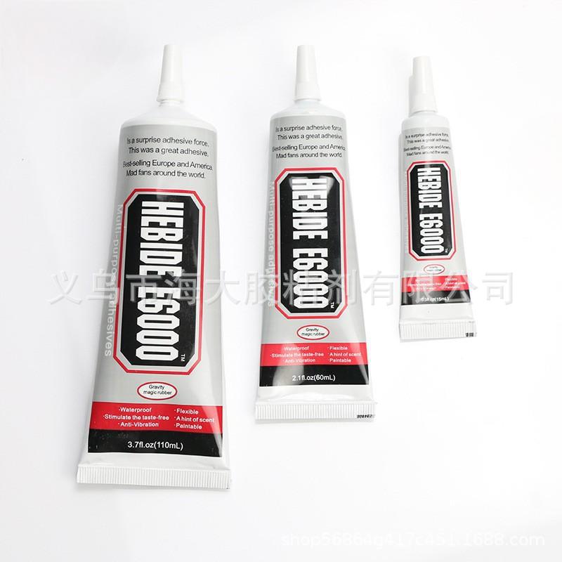 外贸出口HEBIDE-6000慢干软胶补鞋胶点钻胶塑料胶万能胶高粘度