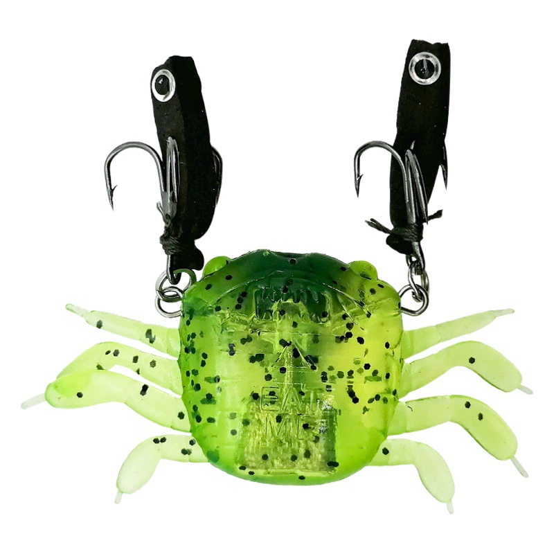 Краб Luya Мягкая приманка Погружная вода Свинцовый пакет на большие расстояния Три крючка Luya Bait Лодка Рыбалка Морская Рыбалка Рыба мандарина Бионическая поддельная приманка