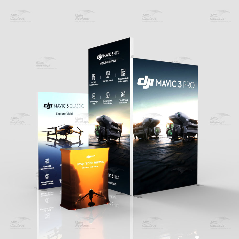 铝合金卡布LED高亮落地海报展示灯箱 展会活动传媒广告宣传展位搭