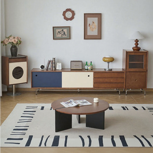 Second-Hand Tv Cabinet Nordic Solid Wood Living Room Home Storage Small Apartment Modern Simple Storage Tv Cabinet
