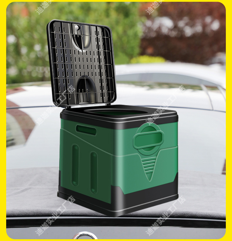 Outdoor Car Folding Toilet Emergency Camping Self-driving Travel Equipment Mobile Toilet for Adults and Women Temporary Toilet