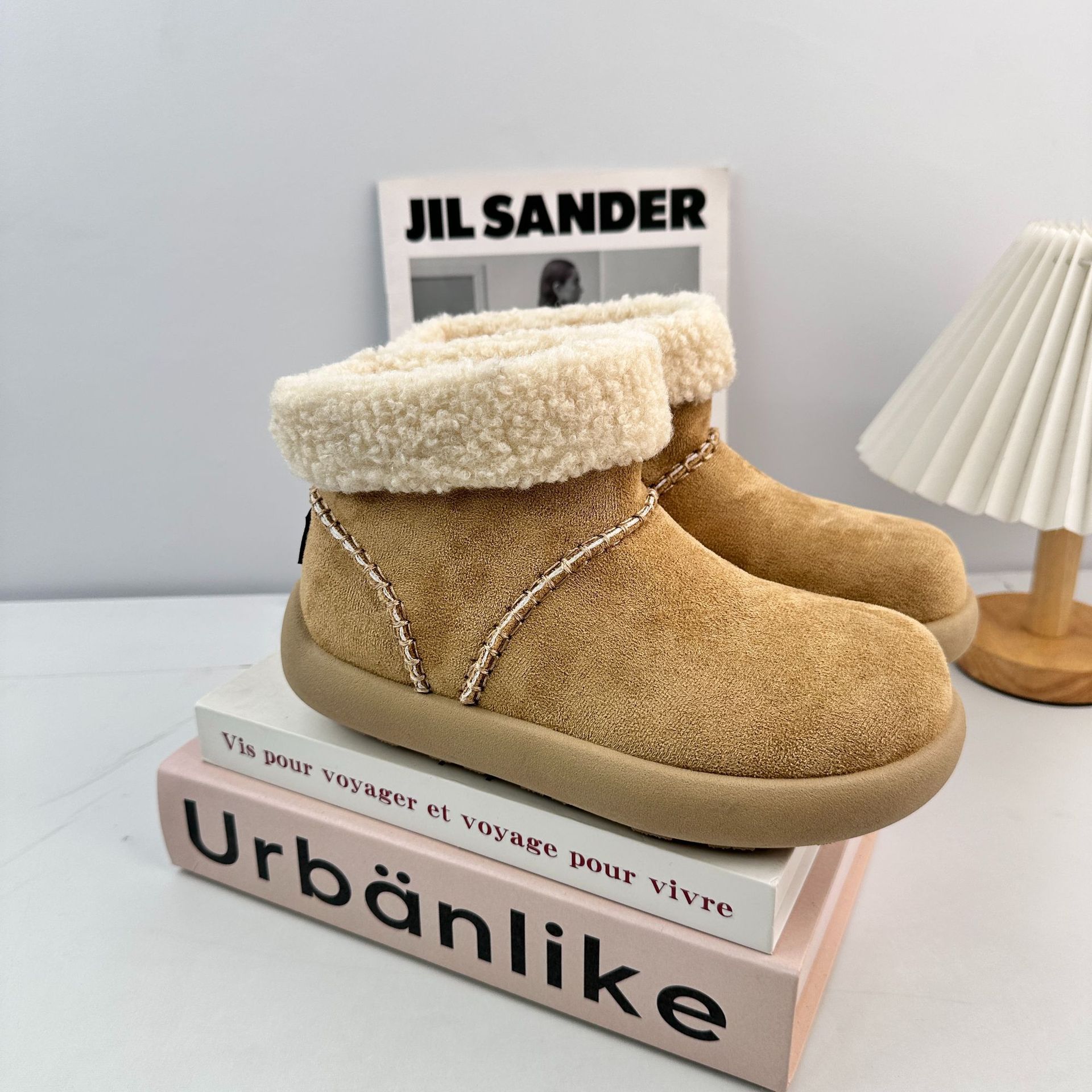 Far wave lana de patata zapatos de nieve para mujeres invierno 2025 nuevos zapatos impermeables de patata caliente y feos image 7