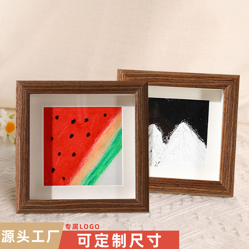 Little Red Book Mini Oil Painting Stick Frame Stereo Hollow Square Photo Frame Children's Painting Frame Butterfly Specimen Photo Wall