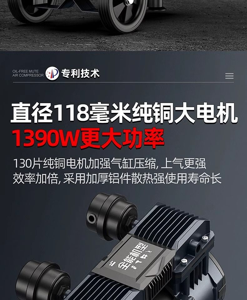 Saintpa Air Compressor 220V Silent Oil-Free Small Air Pump Industrial Grade High Pressure 10L30L55L120L150L