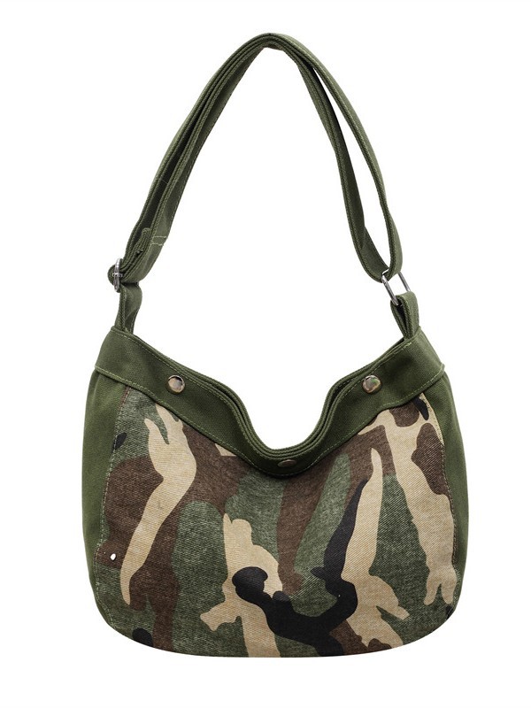 Casual bolso de camuflaje de gran capacidad para mujeres 2026 nuevo lienzo retrógrado simple mochila de hombro para viajar bolsa
