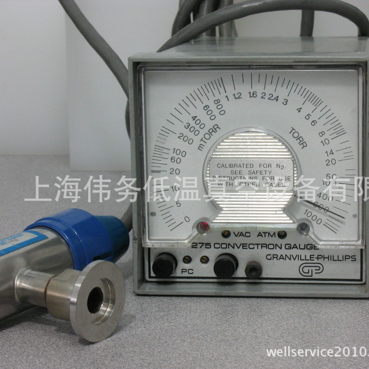 Ganville Phillips 275 Convection Gauge & Cable
