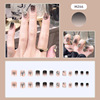 Short nail stickers, nude fake nails for manicure for nails, wholesale, ready-made product