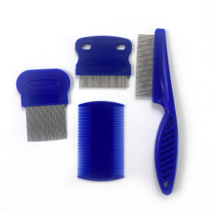 Pet Flea Comb, Fine-Toothed Needle Comb, Dog Lice Removal Comb Set, Cat Cleaning and Grooming Tools and Supplies Manufacturer