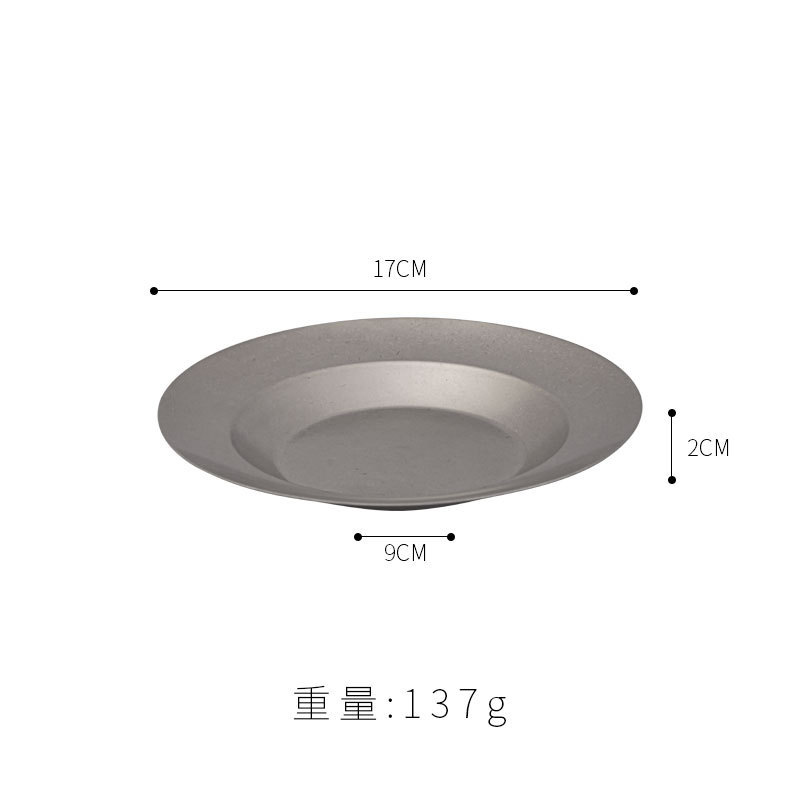 韓国式ステンレス料理皿レトロパスタ皿洋食皿サラダ皿工業風深円料理皿ザリガニ皿|undefined