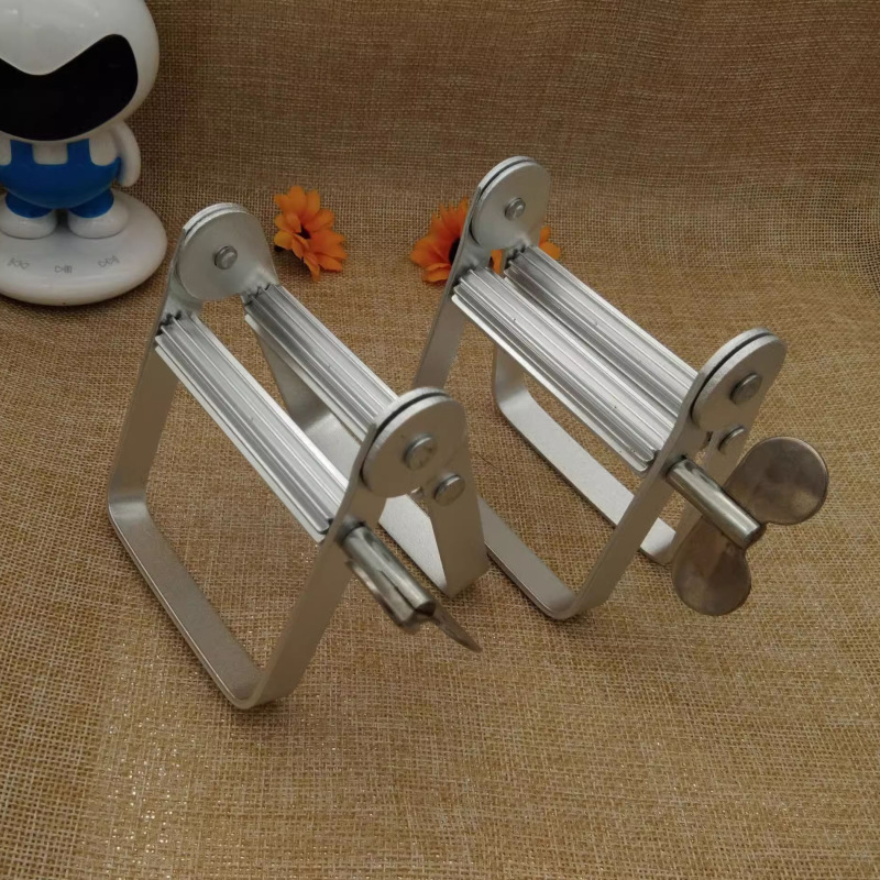 ステンレス製歯磨き粉絞り器、小型サンプル絞り器、手動金属製絞り器、ヘアカラー、顔料、歯磨き粉|undefined