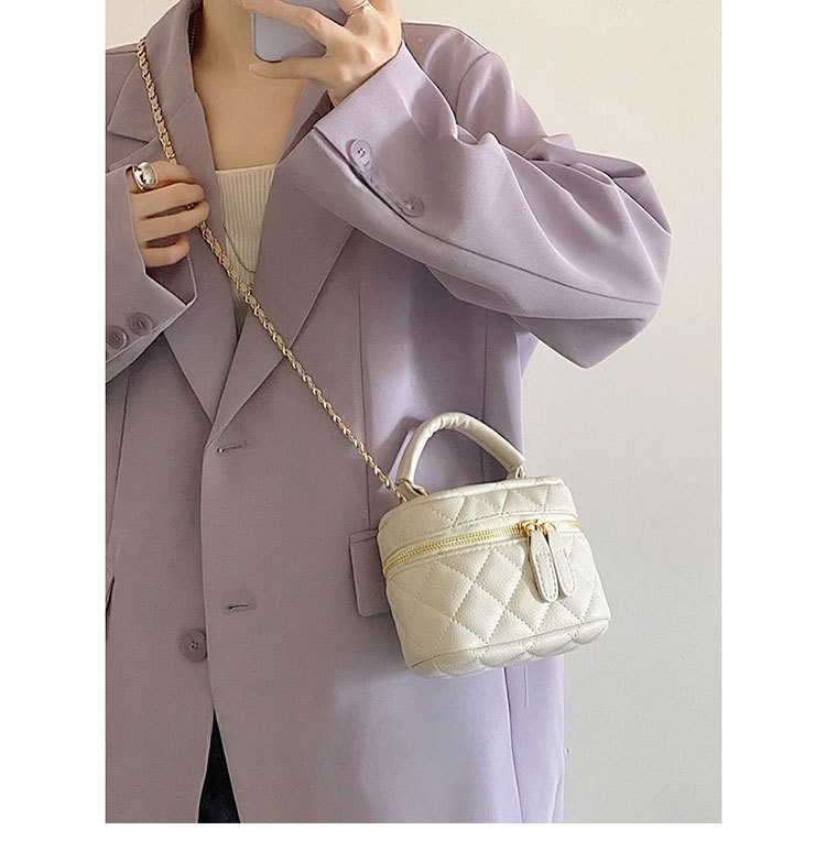 2022 Spring and Summer New Handheld Mini Bag Rhombic  Style Chain Bag All-match Shoulder Crossbody Lipstick Small Bag_voghion.com