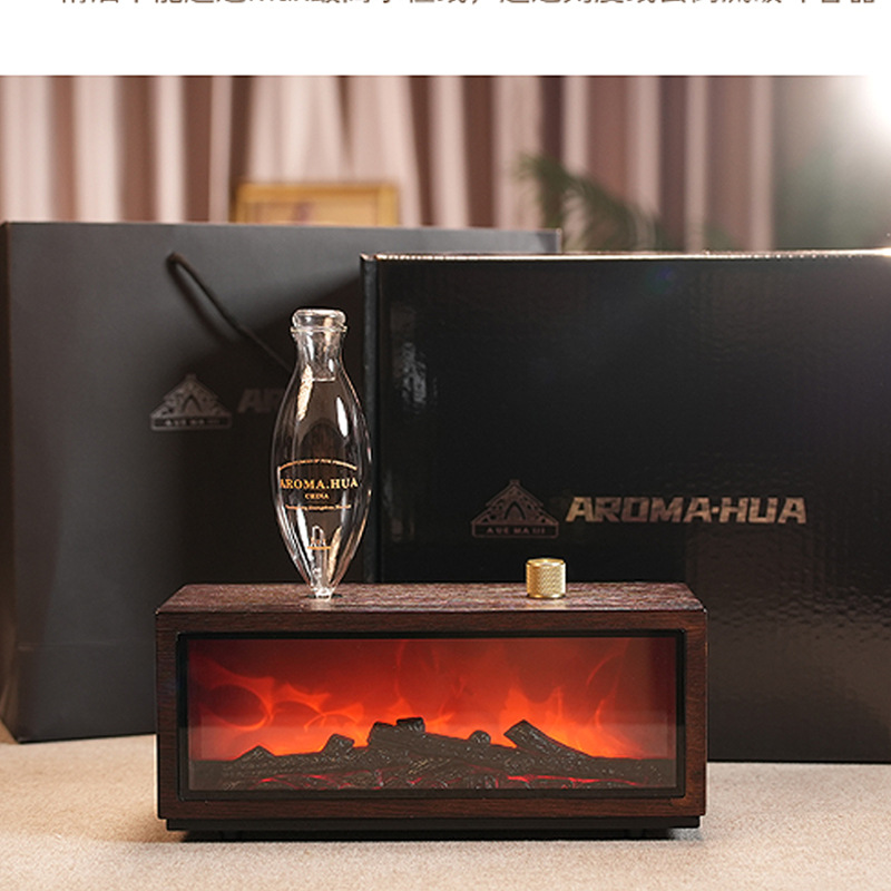 브라운 [4000mAh + 디퓨저 + 10ML 에센셜 오일] 선물 상자