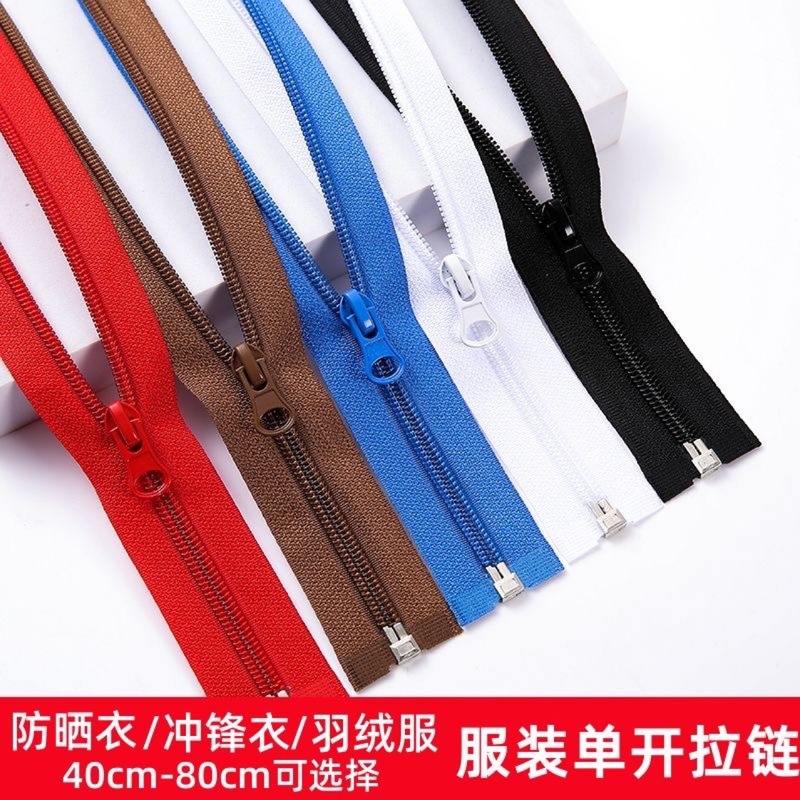 No. 5 No. 7 Nylon Single Slider Open Tail 40Cm-80Cm Clothing Zipper Ready Stock 48 Hours Shipped Jacket School Uniform No. 5 No. 7 Nylon Single Slider Open Tail 40Cm-80Cm Clothing Zipper Ready Stock 48 Hours Shipped Jacket School Uniform