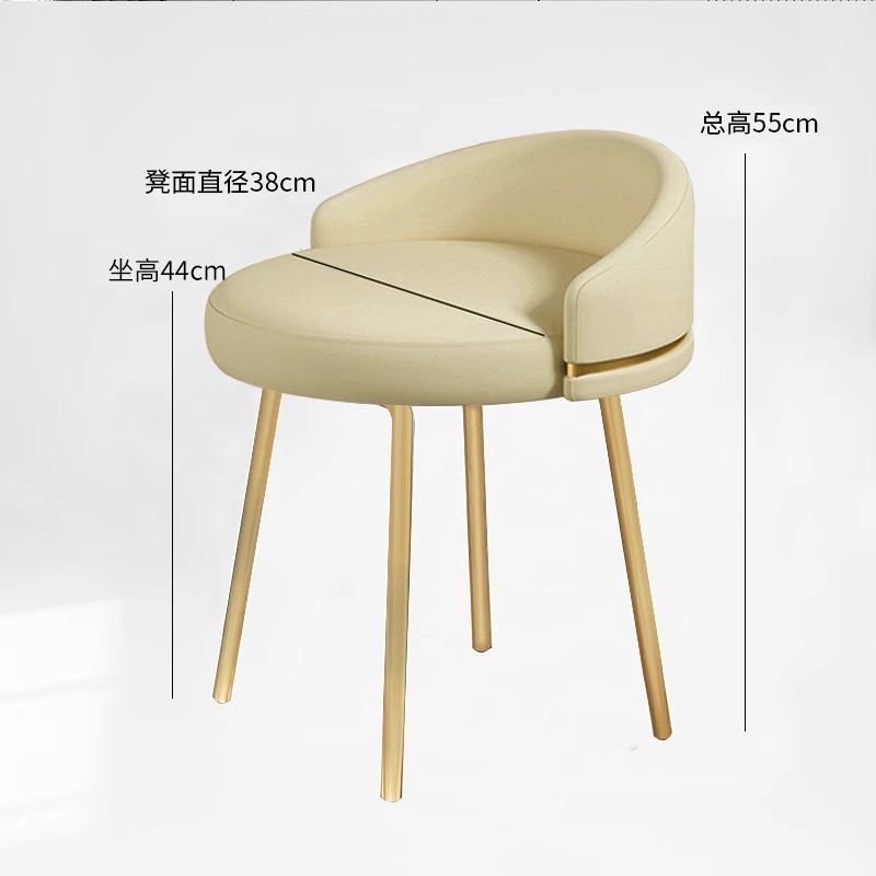 베이지 시트/베이지 가죽 쿠션 조인트(골드 다리)