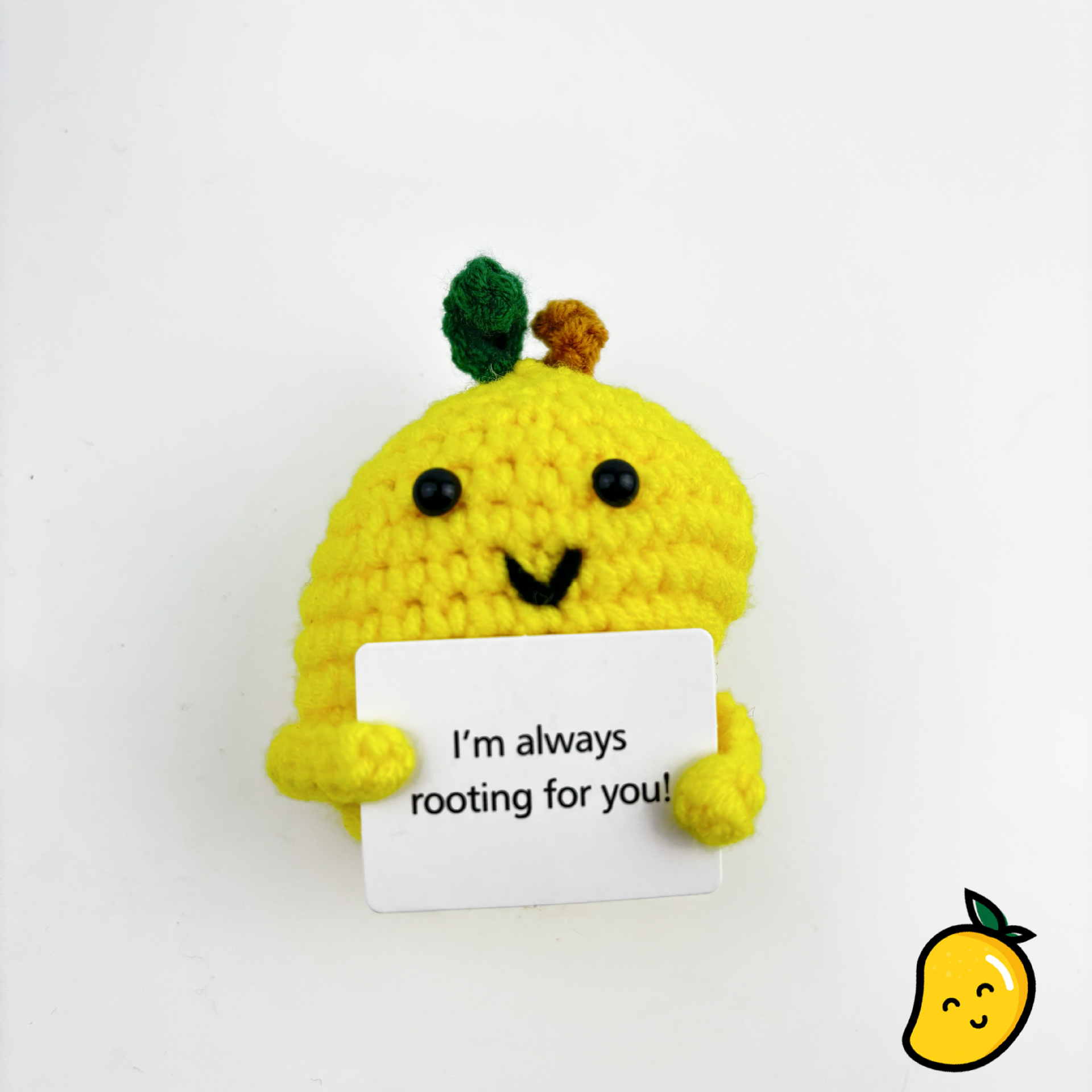 Transfronterizo al por mayor hecho a mano de punto de felpa de energía positiva de la patata emocional vegetal adornos de frutas de juguete pequeño regalo