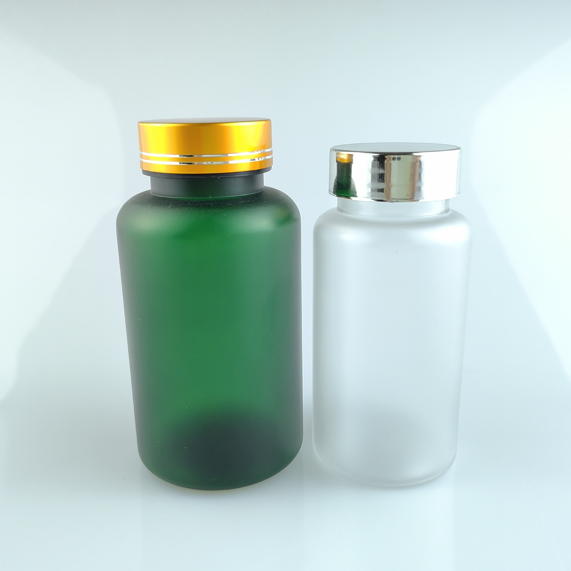 150ML食品级PET磨砂塑料圆瓶高端保健品包装瓶胶囊片剂量大优惠