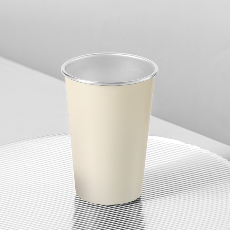 Taza de camping beige