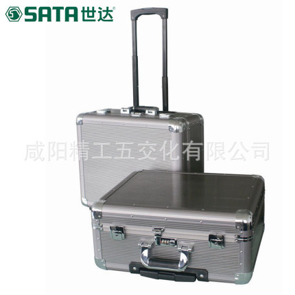 世达工具箱五金大号24寸拉杆工具箱铝合金航空道具箱03621