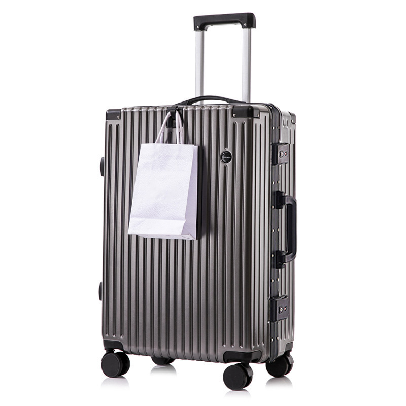 Marco de aluminio ins estudiantes masculinos y femeninos contraseña caja de tracción nueva maleta de rueda silenciosa universal maleta de viaje