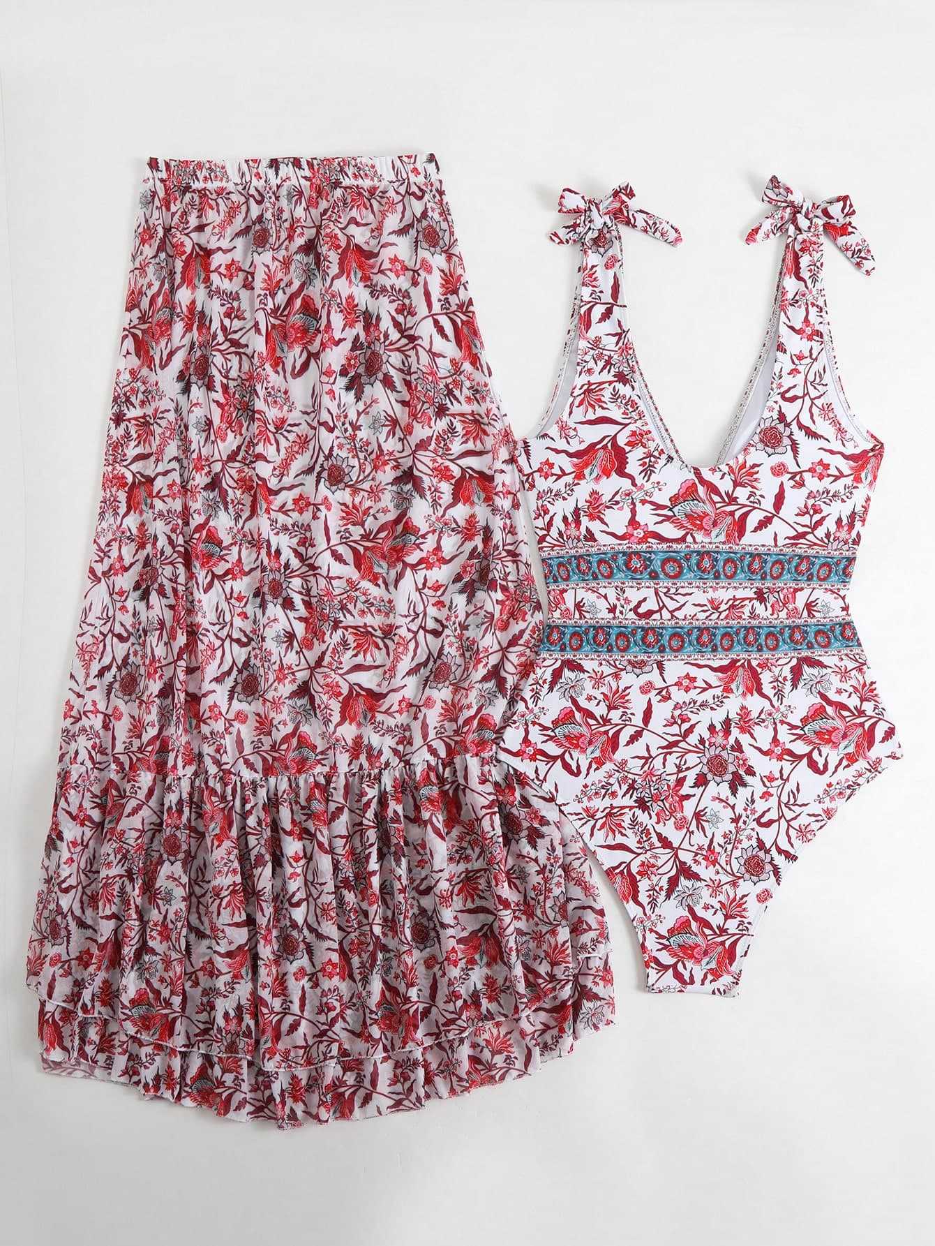 ethnic style one-piece swimsuit women