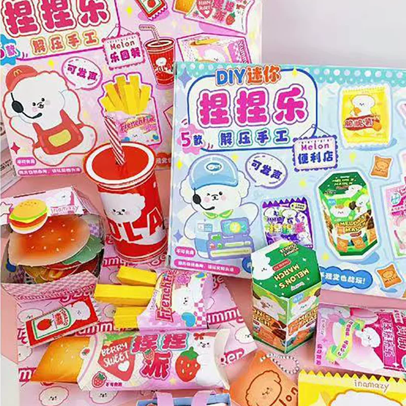 Small slime, set, handmade, anti-stress, 8 pieces