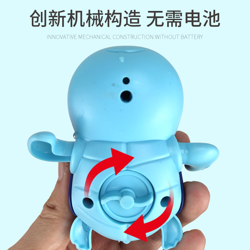 ぜんまいの小さい黄色のアヒルのチェーンの入浴のおもちゃの赤ちゃんの子供の室内の水泳の入浴する水遊びのおもちゃの卸売り