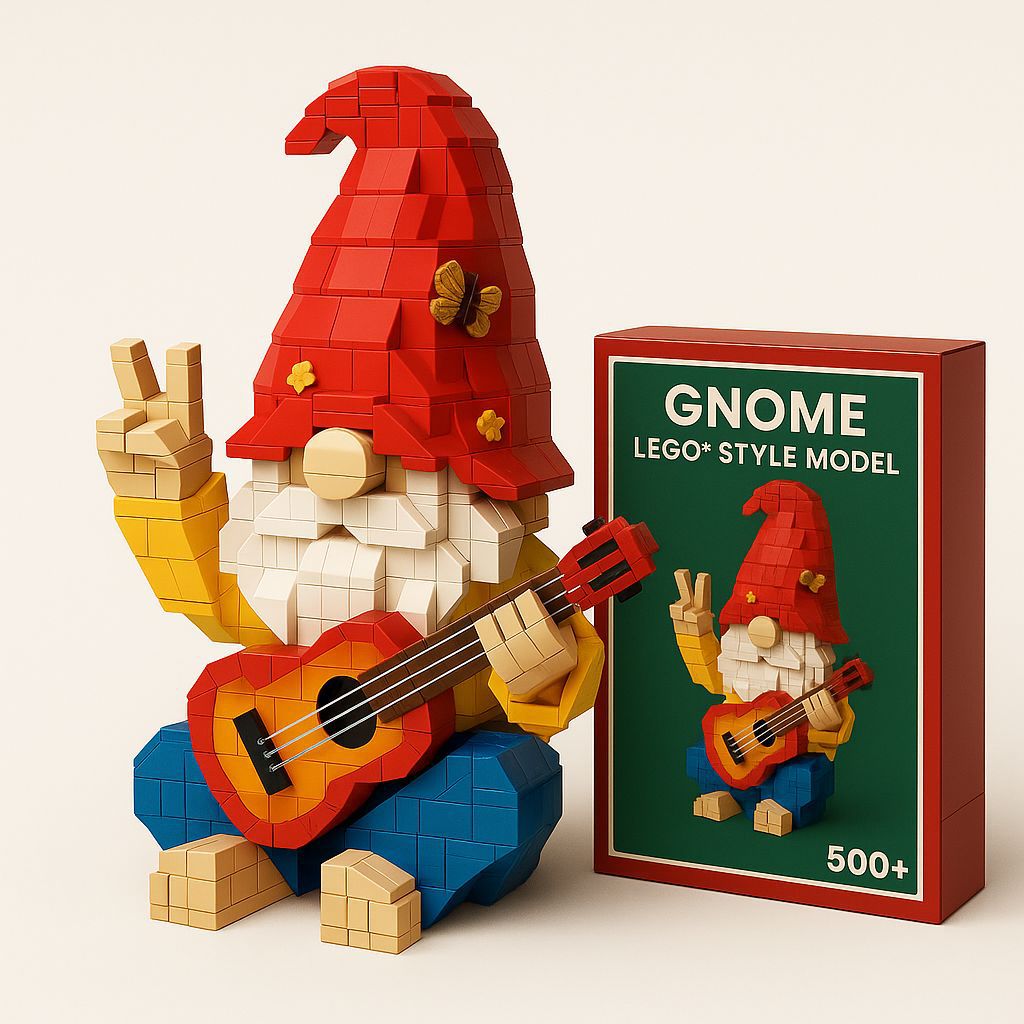 Cross-border American Independence Day Elf Block Decorations, Dwarf Toys, Desktop Small Building Blocks_voghion.com