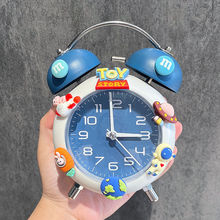 儿童闹钟学生闹铃大音量金属打铃床头led夜灯男女孩宿舍机械静音