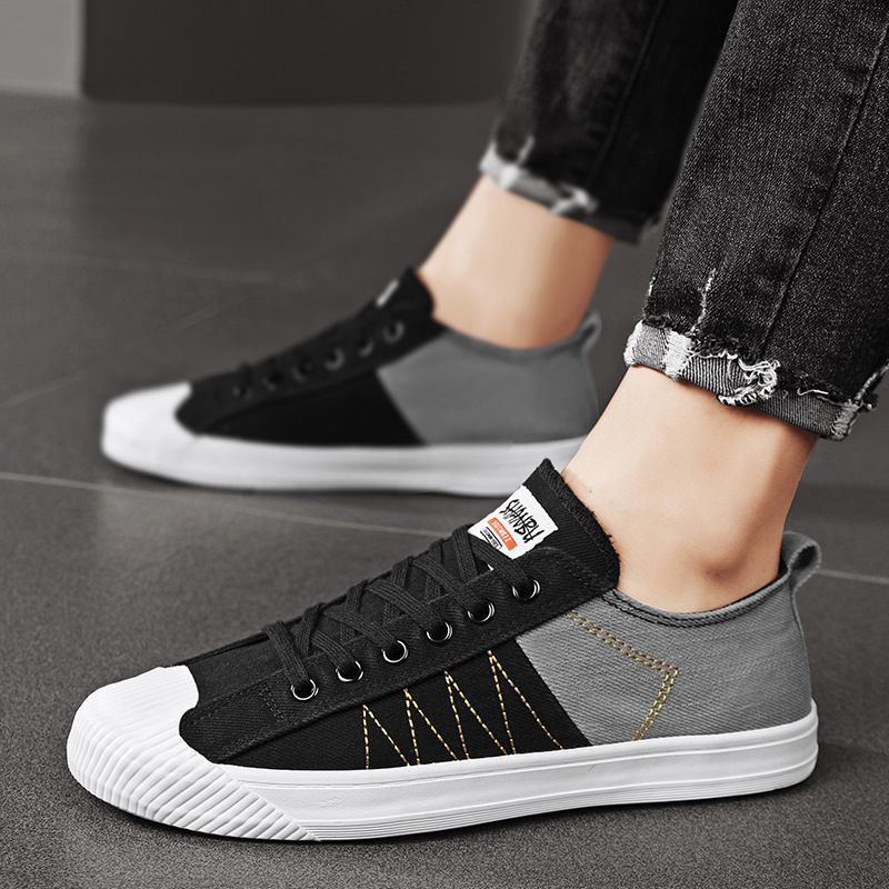 Fisherman's Shoes 2026 Summer New Breathable Canvas Shoes Color Matching Casual Shoes Convenient Slip-On Slip-Ons Men's Shoes