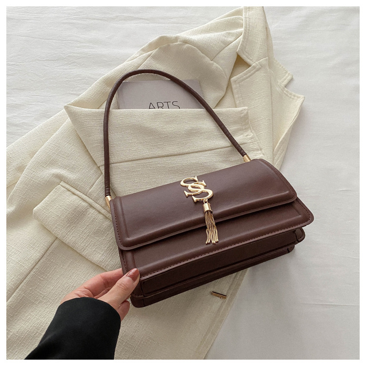 Personalized and Minimalist High-quality and Versatile Korean Version Bag for Women's Bag 2024 Spring New Car Sewn Single Shoulder Underarm Handbag_voghion.com