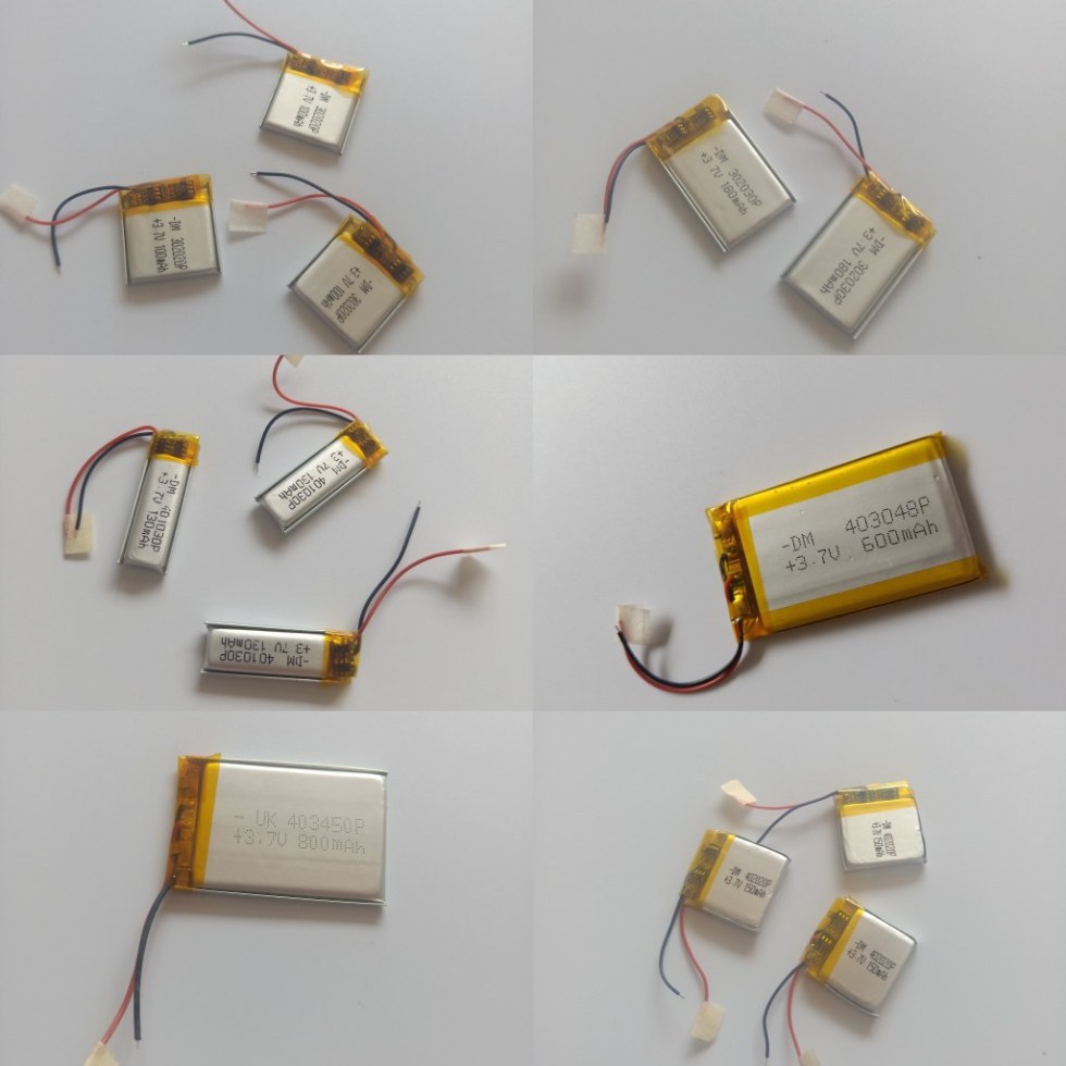 402025 402030 403040 403450 503450 602040 803040 Rechargeable Lithium Battery