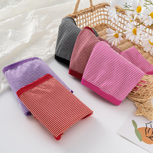 外贸棉质女士内裤 中老年人妈妈条纹大码内裤 女士中腰三角裤