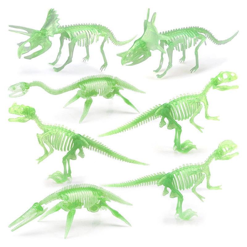 Nueva excavación arqueológica fósil de dinosaurio esqueleto luminoso esqueleto fluorescente clásico Tyrannosaurus Dragon exportación