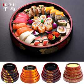 寿司桶刺身盘寿司盆日式菊花寿司桶 料理盘日式料理餐具
