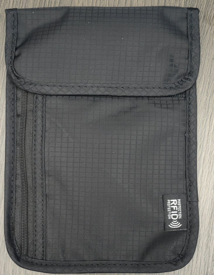 Anti-RFID llave del coche teléfono móvil radiación señal electromagnética blindaje bolsa antirrobo halter bolsa pecho bolsa certificado bolsa de almacenamiento