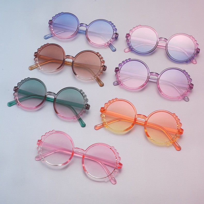 2025 nuevos lindos gafas de sol para niños PC en gafas de sol de comercio electrónico para correr gafas de protección solar UV para niños