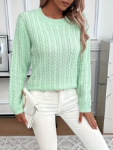 U 41251 Thick Knit Sweater Women Solid Color �Ӻ�ᘿ���
